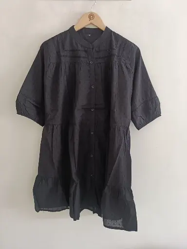 Midnight Charm Dobby Cotton Tunic