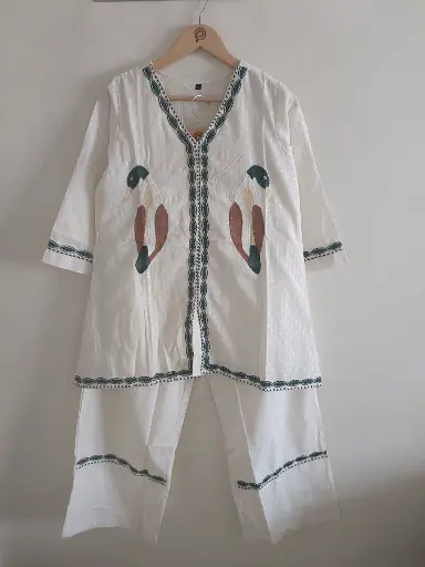 Ivory Duck Charm Cord Set