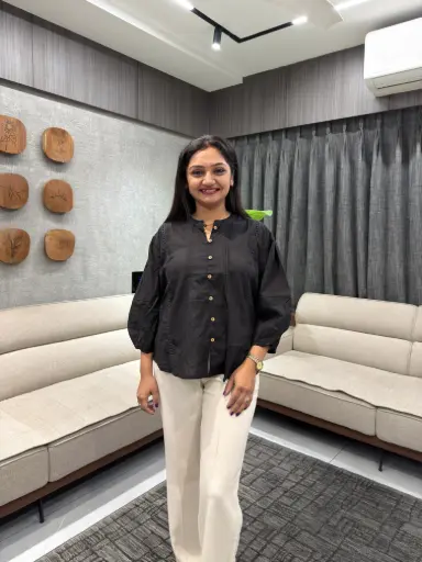 Midnight Elegance Cotton Top