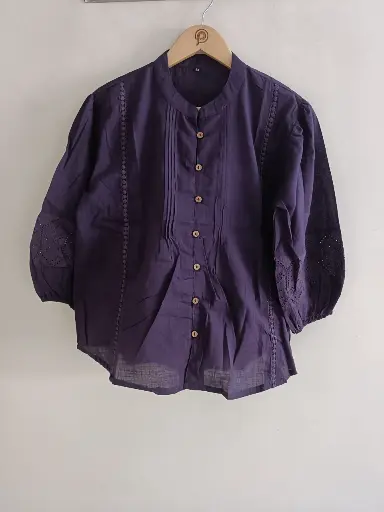 Royal Plum Cotton Top