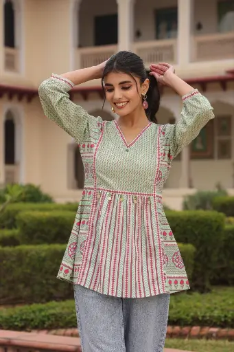 Blush Mint Harmony Cotton Top