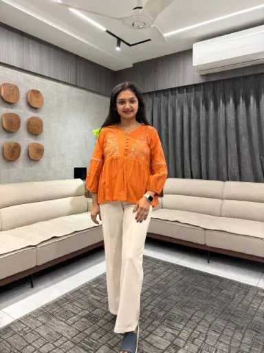 Sunset Bloom Cotton Top