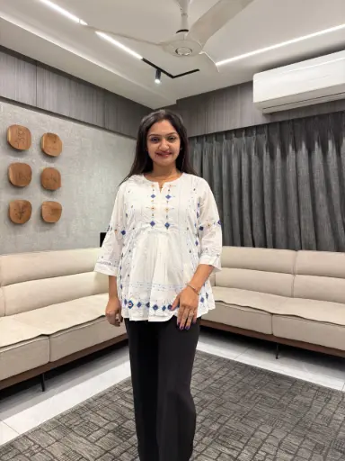 Blue Azure Diamond Artisan Tunic