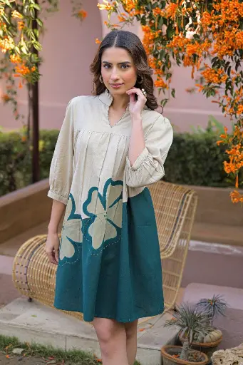 Meadow Bloom Flex Cotton Tunic