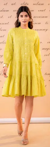 Elegant Dobby Cotton Tunic