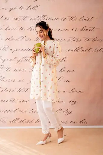 Serene Ivory Cotton Tunic