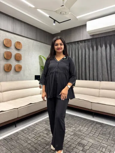 Midnight Elegance Cotton Co-ord Set