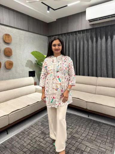 Rainbow Bloom Printed Tunic