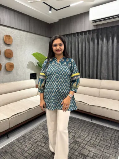 Teal Heritage Mull Cotton Tunic