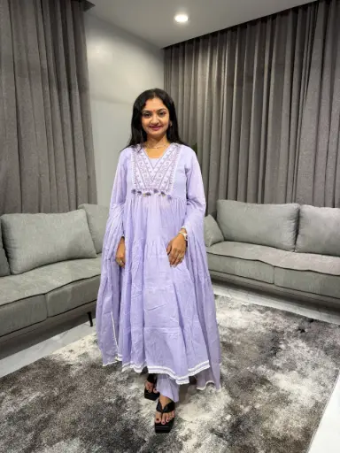 Lavender Grace Cotton 3-Piece Set