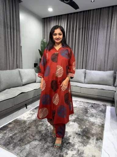 Urban Dots Cotton kurta Set