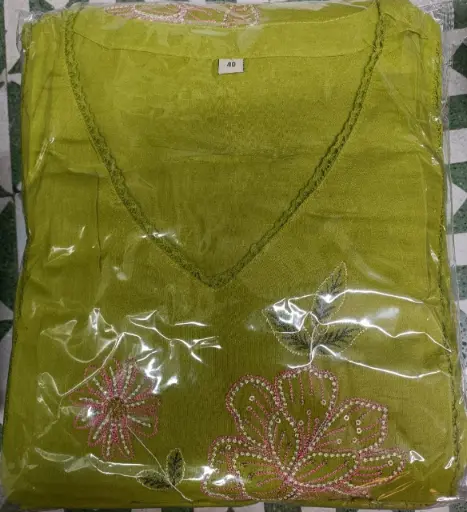 Lime Green Floral Elegance Set