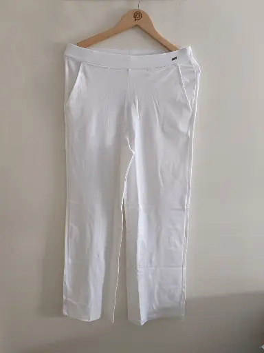 Ivory Ease Tensil Palazzo Pants