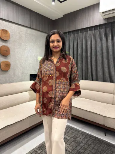 Rust Heritage Printed Shirt