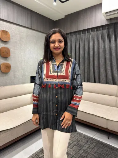Tribal Stripe Muslin Shirt