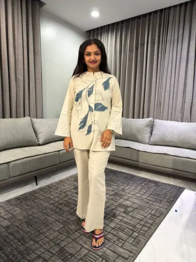 Ivory Leaf Flex Co-Ord Set