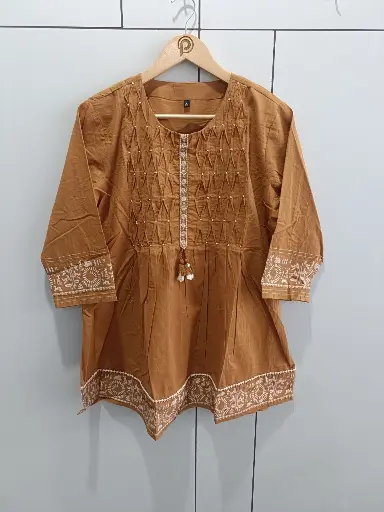 Hazel Handwork Cotton Top