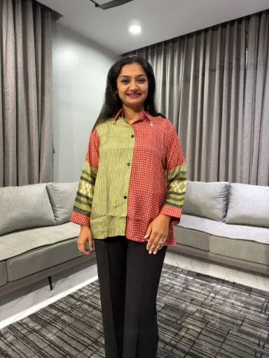 Rustic Fusion Muslin Shirt Top