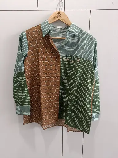 Emerald Earth Muslin Shirt Top