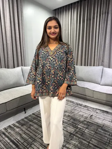 Tribal Charm Mull Cotton Top