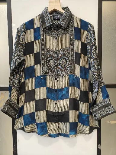 Indigo Heritage Natural Crepe Shirt