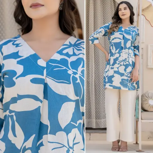 Sky Garden Printed Flex Cotton Set