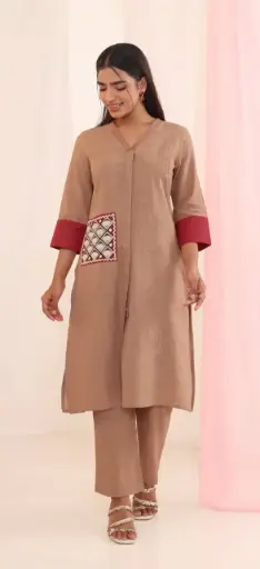 Vedika Clay Hue Katha Embroidery Set