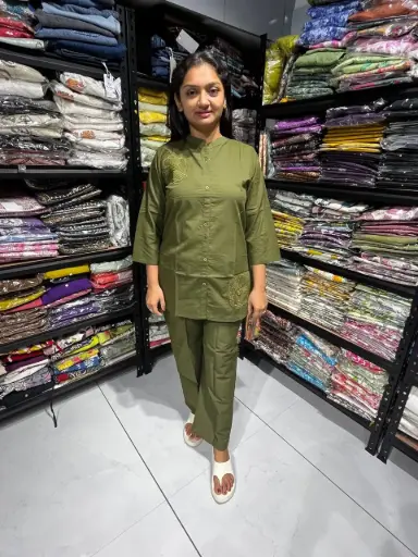 Olive Grace Mul Cotton Cord Set